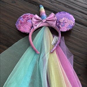 Disney Unicorn Minnie Mouse Ears Headband